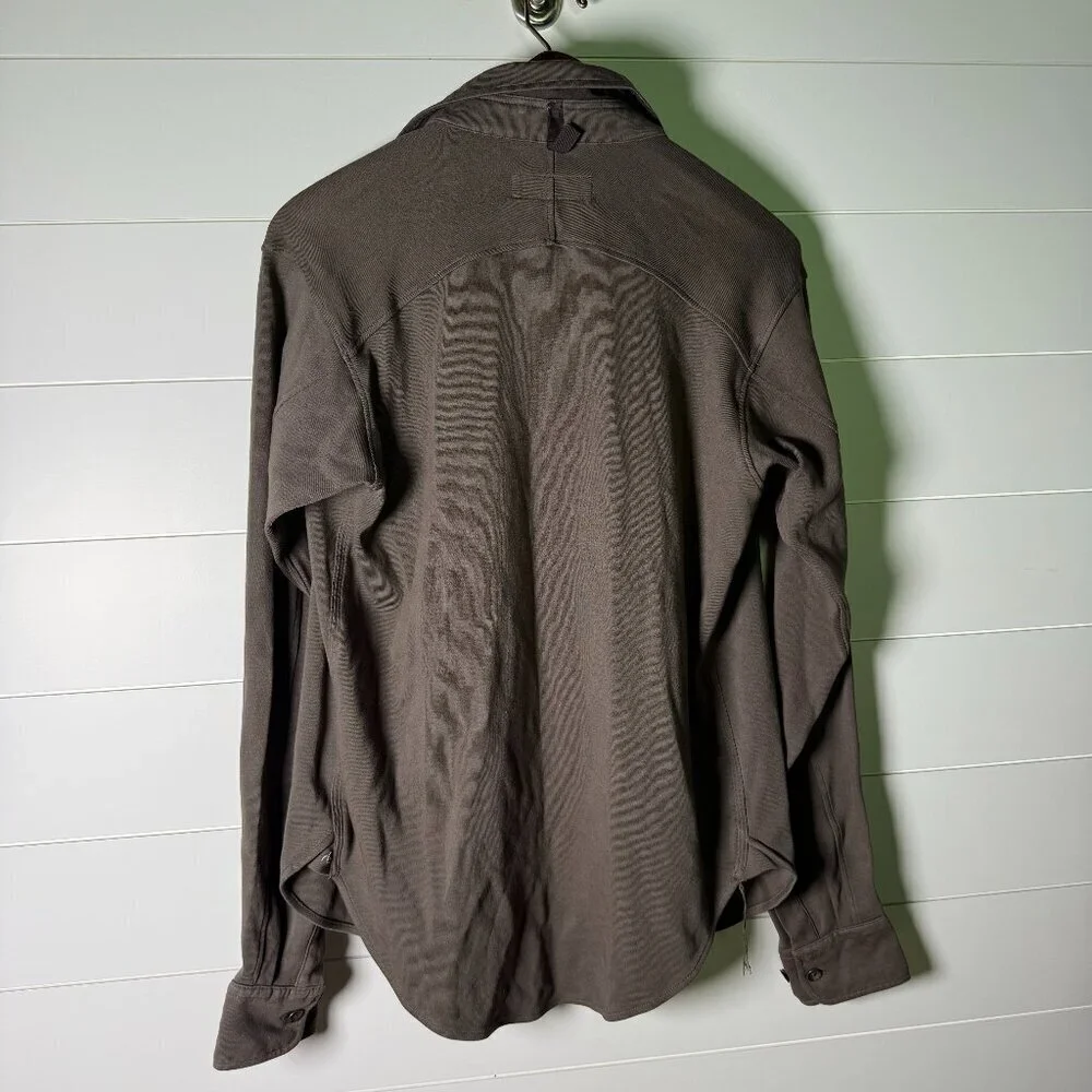 rag & bone Shacket Long Sleeve Shirt Jacket Coco Silver Brown Sz XS -RN 108879